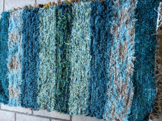 Amish Made Woven Rugs (Aqua, Turquoise, Teal.....gorgeous Ocean colors!!!) (26” x 44”)