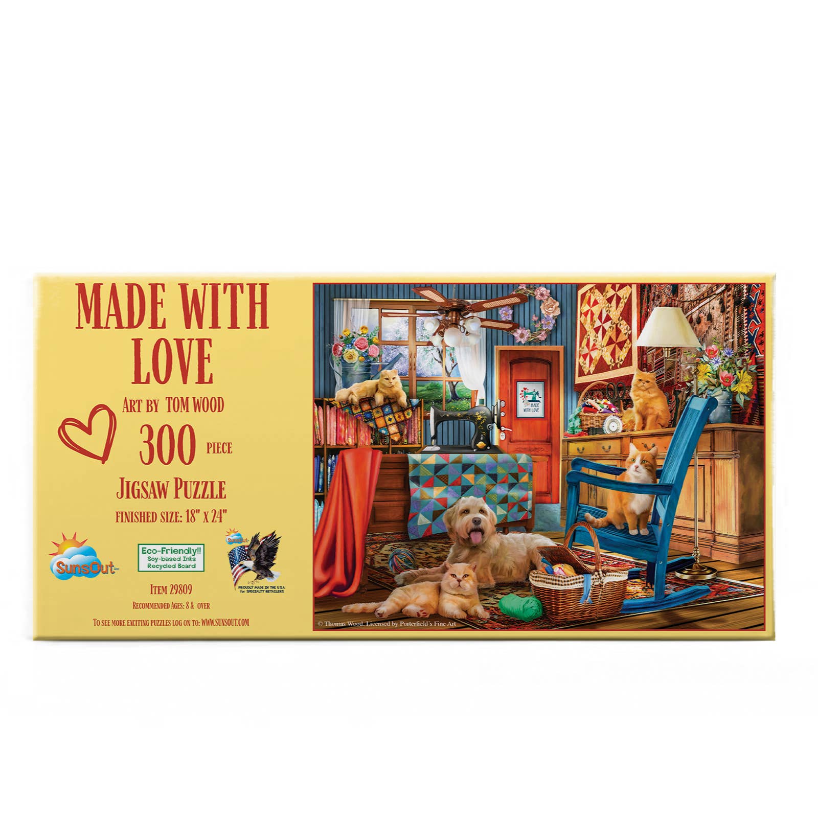 1305 Visiting Neighbors 300 pc Puzzle - Simple Life Amish Store