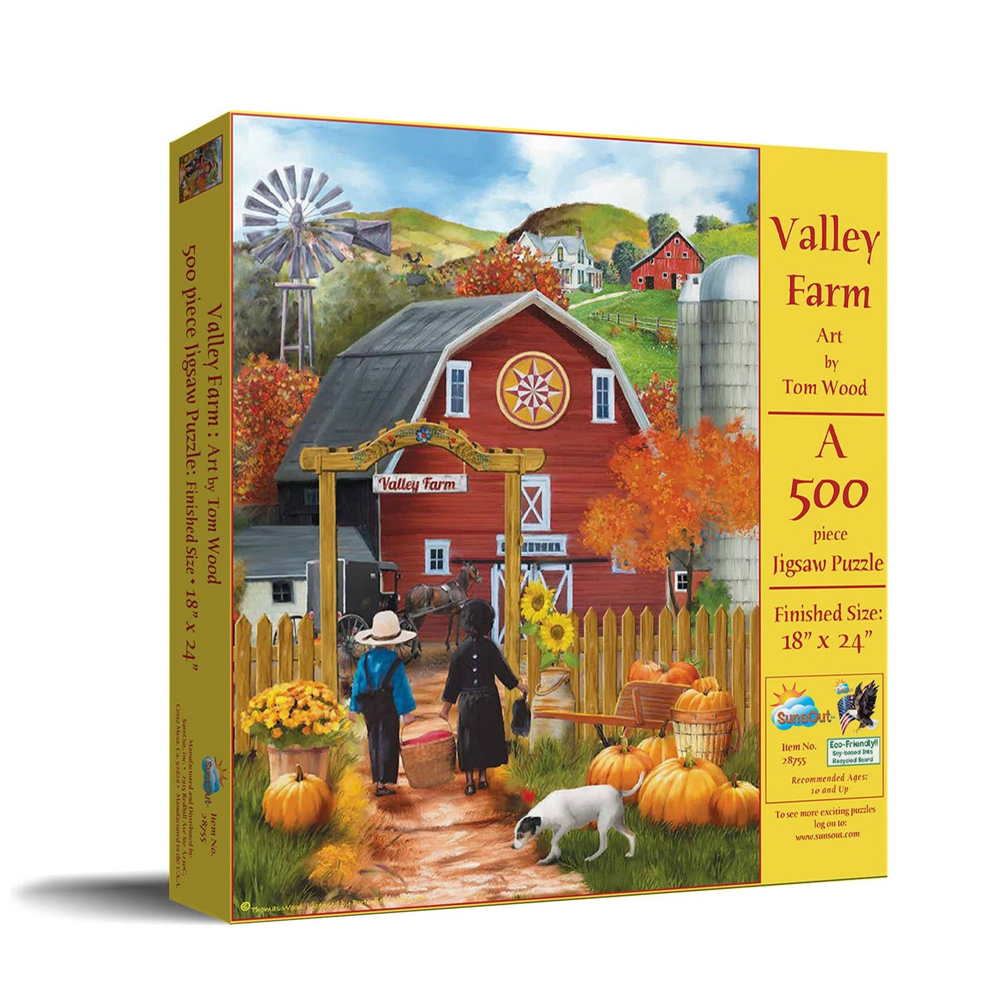 0838 Valley Farm 500 pc Puzzle