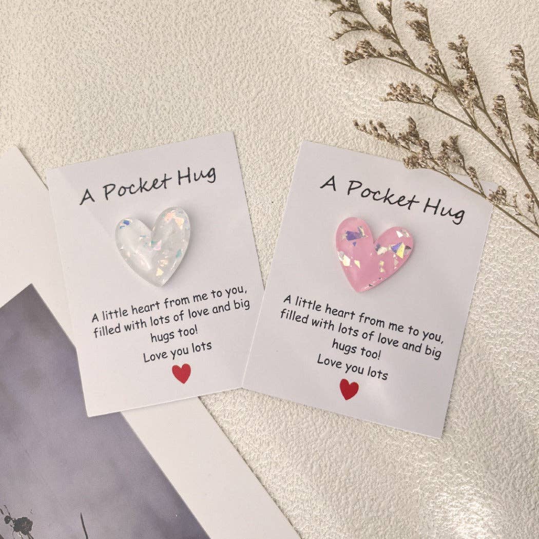 Pocket Hug Confetti Heart – Your Sparkle of Joy & Comfort - Simple Life Amish Store