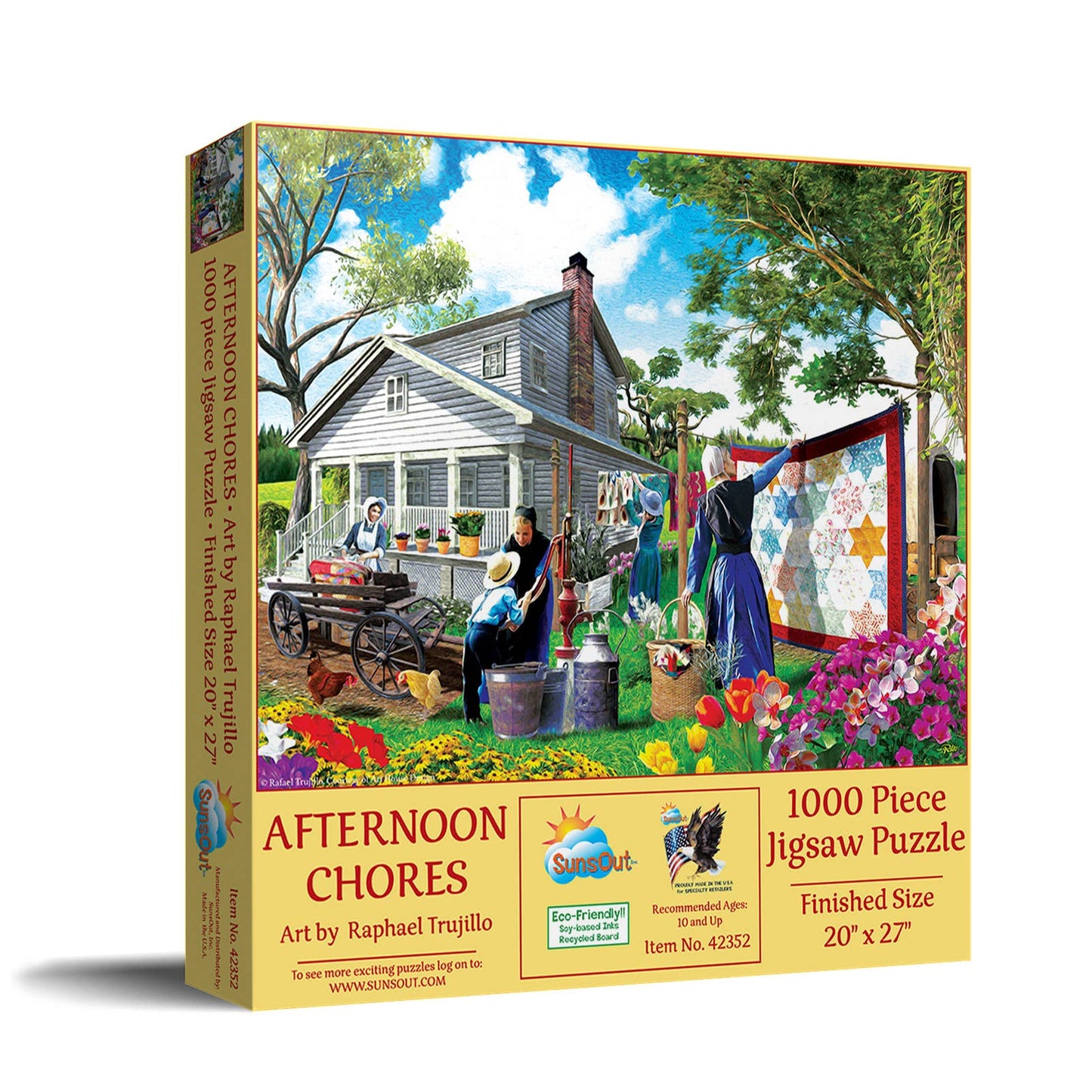 0176 Afternoon Chores 1000 pc Puzzle - Simple Life Amish Store