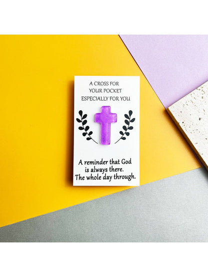 Taphug - Pocket Hug Glitter Cross - Simple Life Amish Store