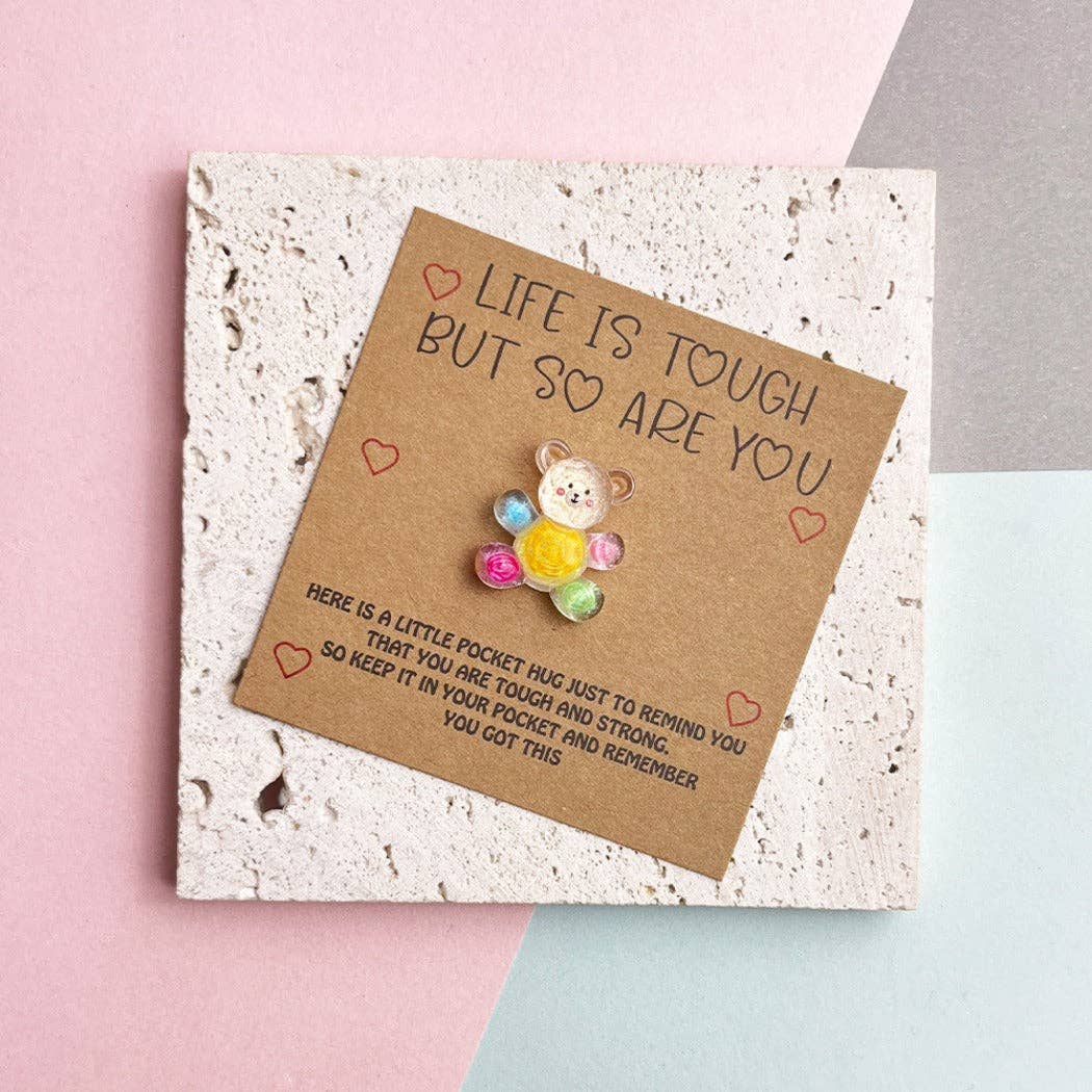 Pocket Hug Rainbow Bear - Simple Life Amish Store
