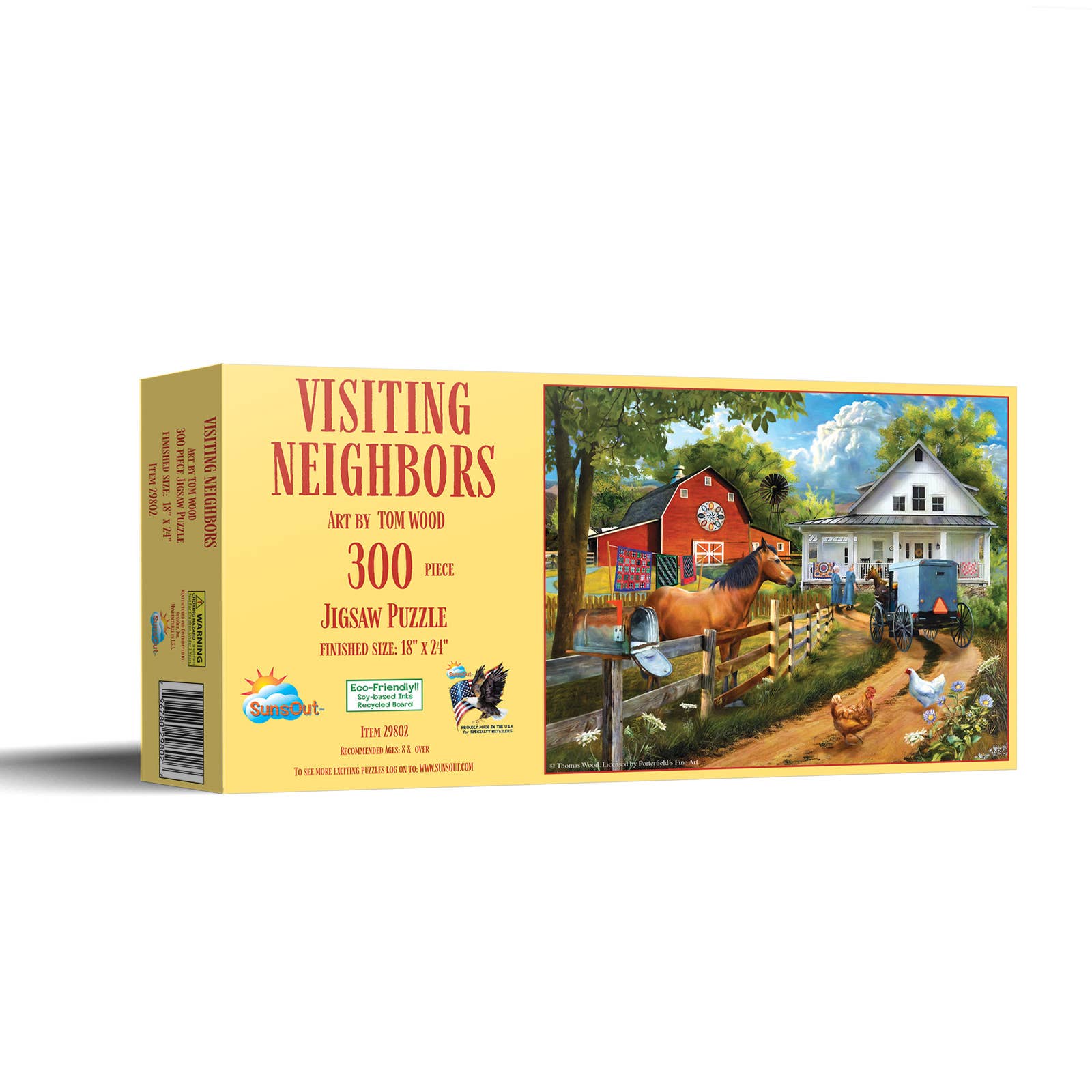 1305 Visiting Neighbors 300 pc Puzzle - Simple Life Amish Store