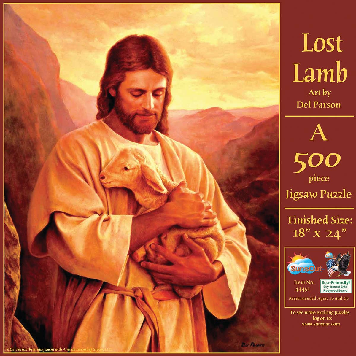 0892 Lost Lamb 500 pc Puzzle - Simple Life Amish Store
