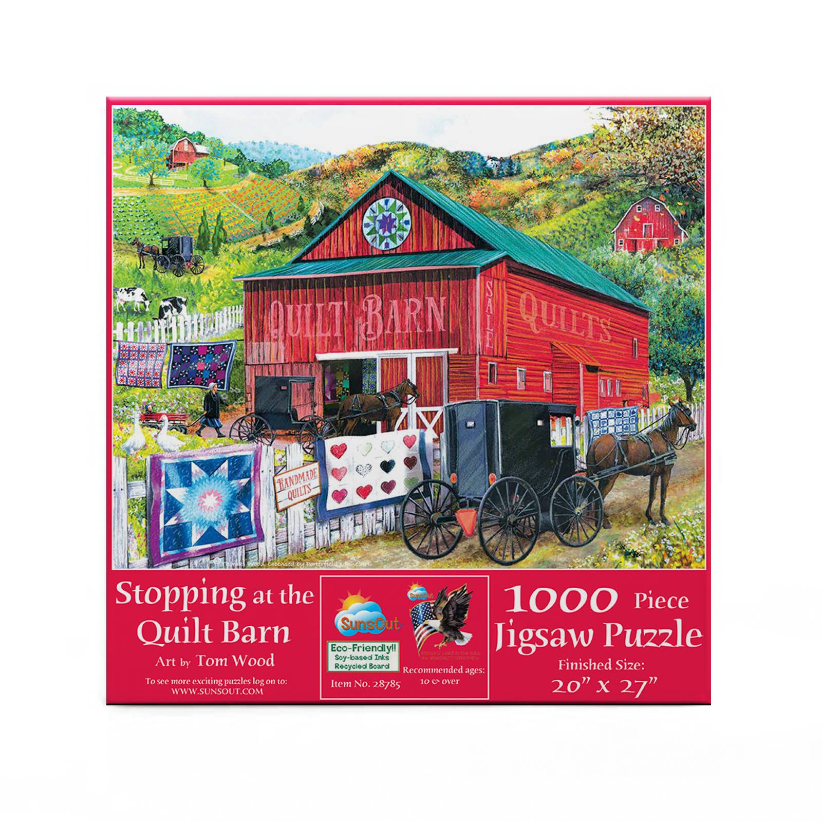 0465 Stopping at the Quilt Barn 1000 pc Puzzle - Simple Life Amish Store