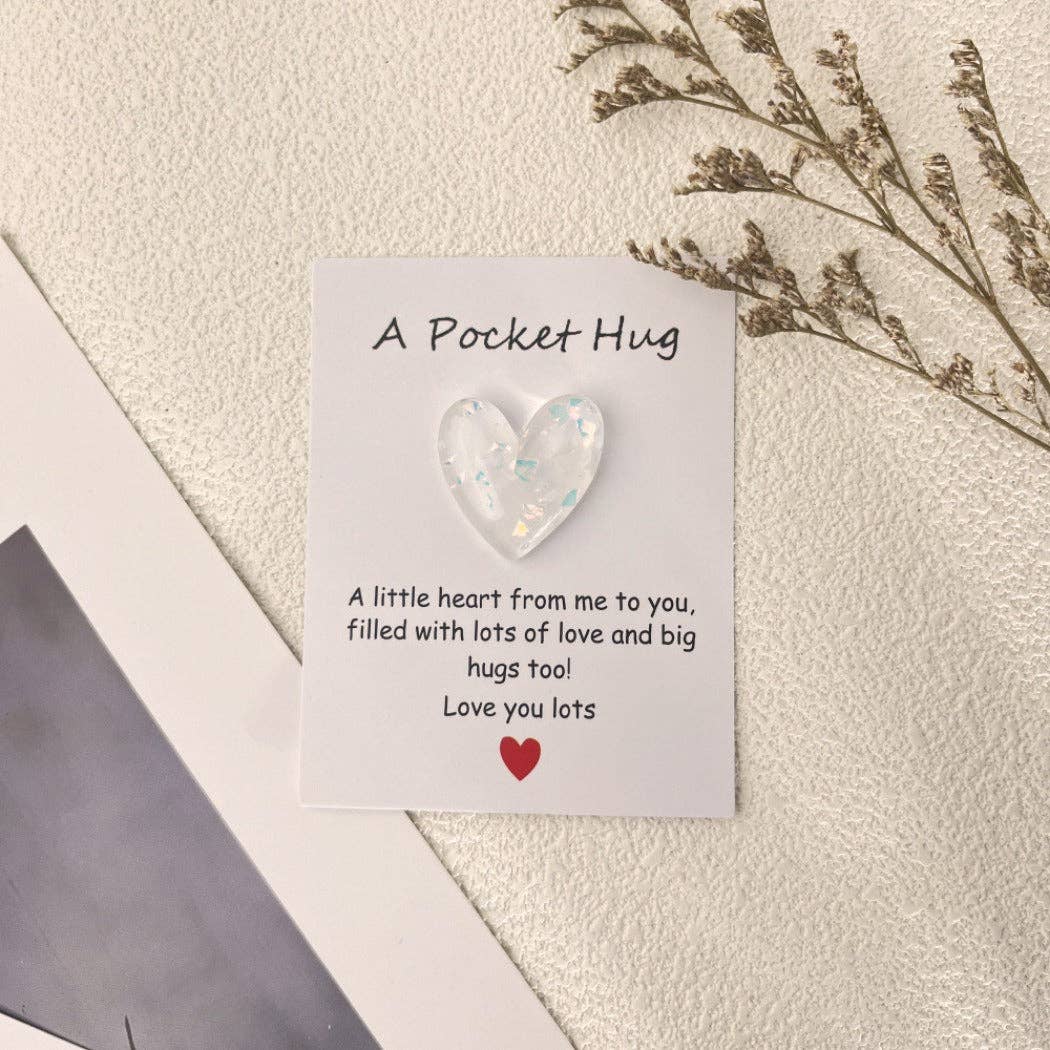 Pocket Hug Confetti Heart – Your Sparkle of Joy & Comfort - Simple Life Amish Store
