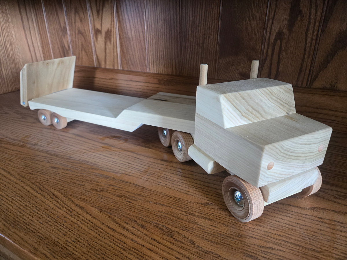 Amish-Made Flat Bed Semi