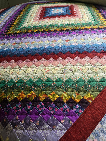 Quilt-Amish Handmade-Color Splash