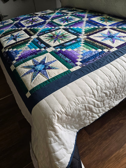Quilt-Amish Handmade-Moonglow Lite