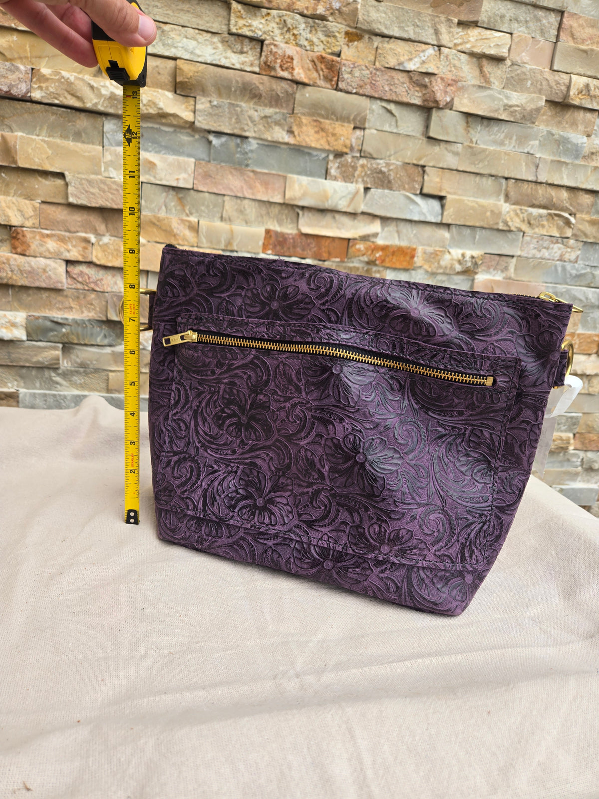 Unique Leather Tote/Purse -  Handmade CUSTOM Leather Tote/Purse by local Amish Artisans (MADE TO ORDER!)  Size MEDIUM - Simple Life Amish Store