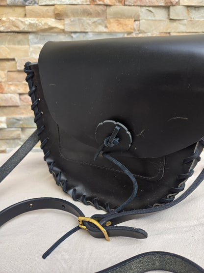 Amish Made Leather Crossbody Purse