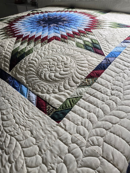 Quilt-Amish Handmade-Lone Star