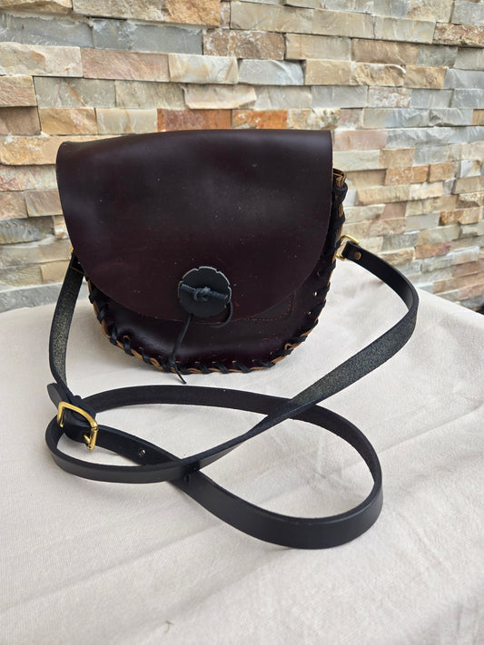Amish Made Leather Crossbody Purse - Simple Life Amish Store