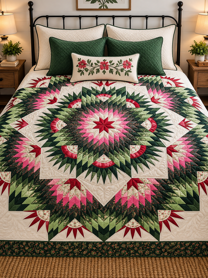 Quilt-Amish Handmade-Mariners Star