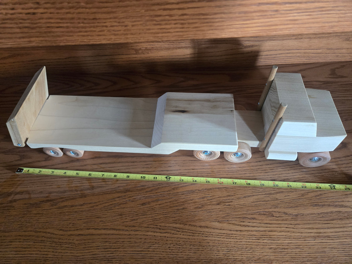 Amish-Made Flat Bed Semi