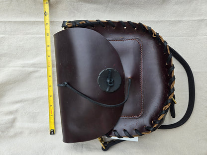Amish Made Leather Crossbody Purse
