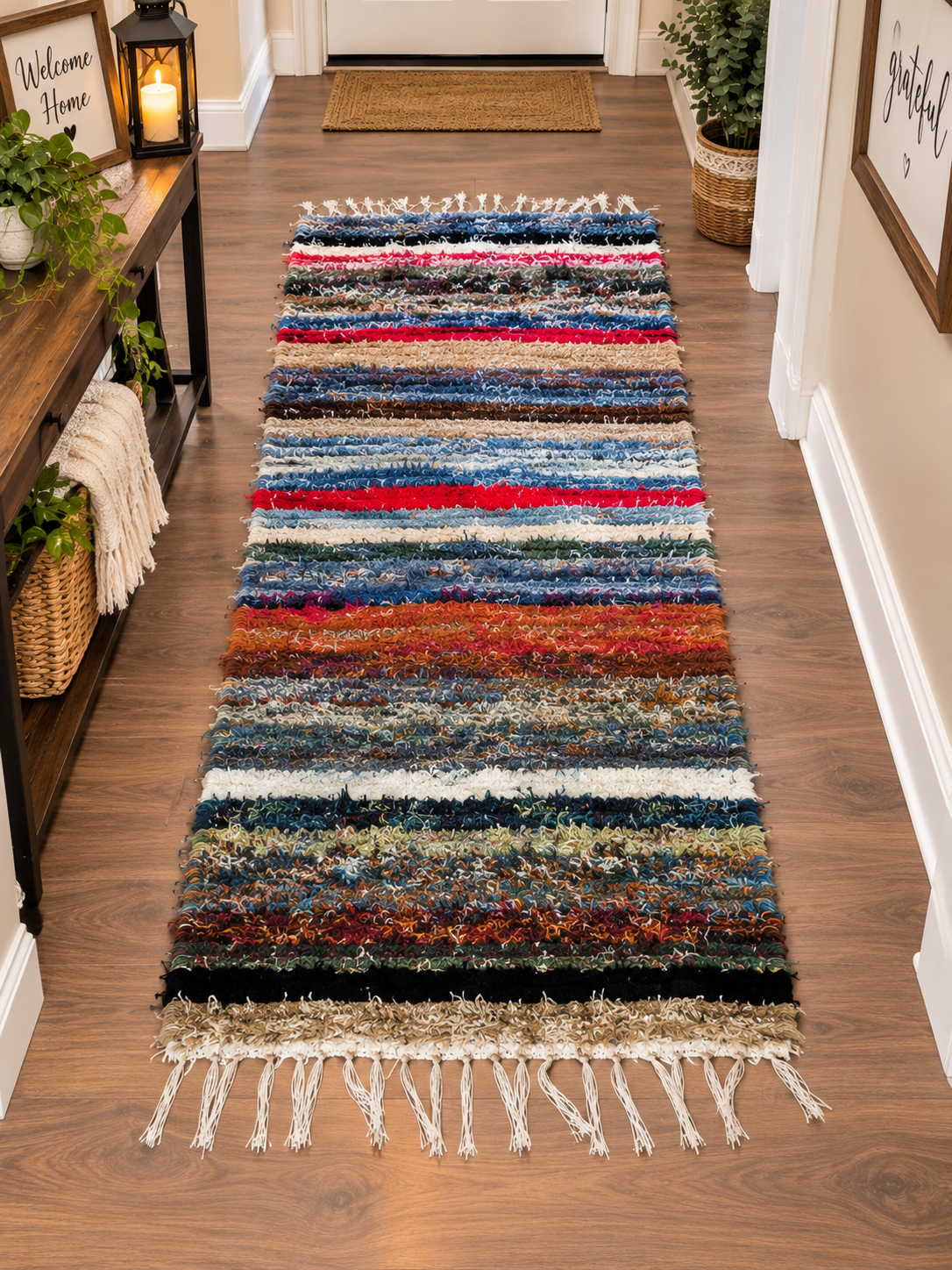 Beautiful Amish Woven Rugs 5-foot runner