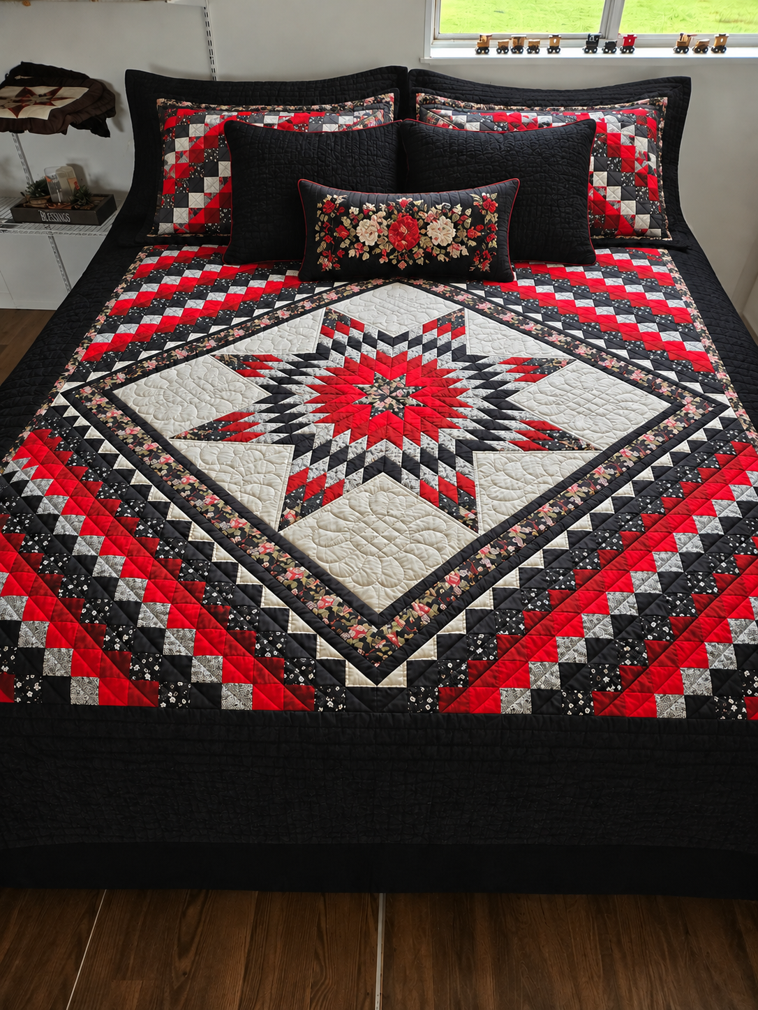 Quilt-Amish Handmade-Lone Star Common